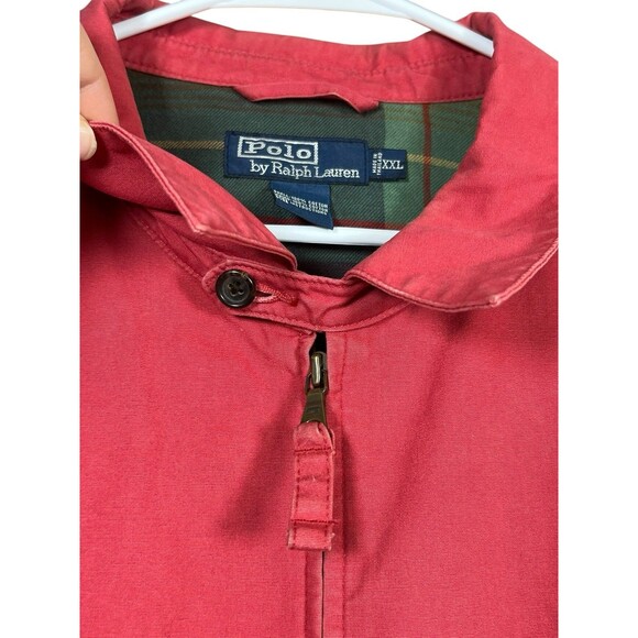 VTG Polo Ralph‎ Lauren Harrington Jacket XXL Plaid Lined Preppy Golf Strap Zip - Picture 9 of 12